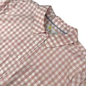 Boden Gingham Button Up Shirt Long Sleeve Career Casual Top Pink White US 12P‎